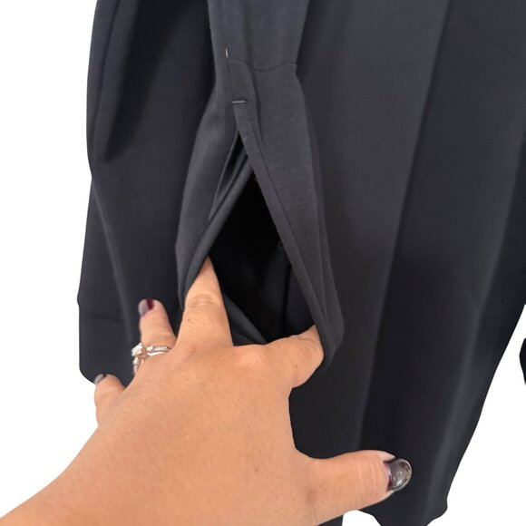 Spanx Air Essentials Black Crewneck Pockets Sweatshirt Tunic Dress Womens XLarge - Picture 4 of 6